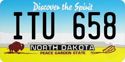ND license plate ITU658