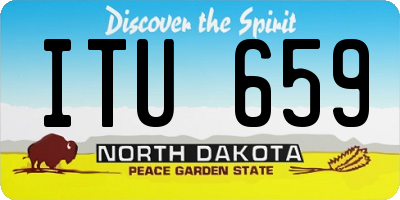 ND license plate ITU659