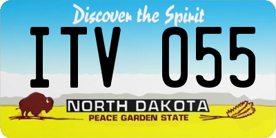 ND license plate ITV055