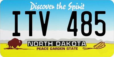 ND license plate ITV485