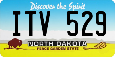 ND license plate ITV529