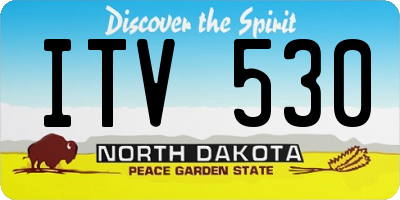 ND license plate ITV530