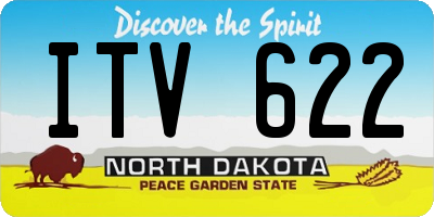 ND license plate ITV622