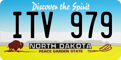 ND license plate ITV979