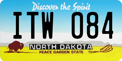 ND license plate ITW084