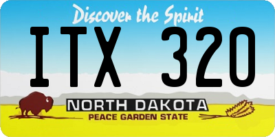 ND license plate ITX320