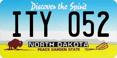 ND license plate ITY052