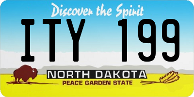 ND license plate ITY199