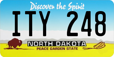 ND license plate ITY248