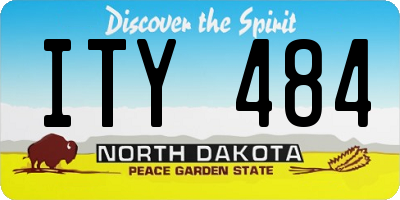 ND license plate ITY484