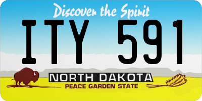 ND license plate ITY591