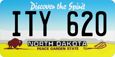 ND license plate ITY620