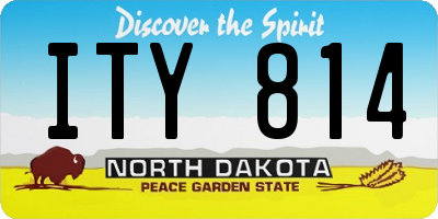 ND license plate ITY814