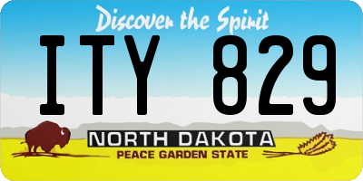 ND license plate ITY829
