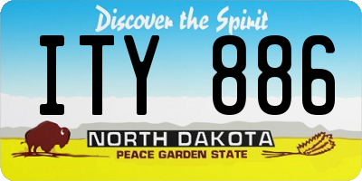 ND license plate ITY886