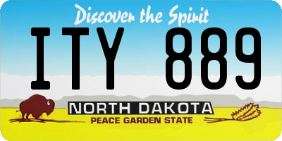 ND license plate ITY889