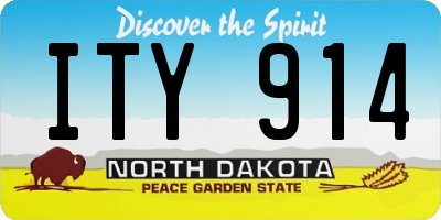 ND license plate ITY914