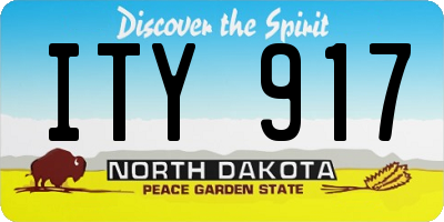 ND license plate ITY917
