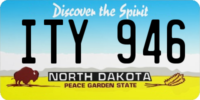 ND license plate ITY946