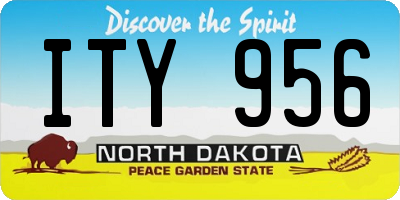 ND license plate ITY956