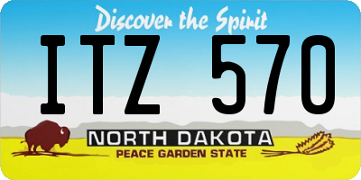 ND license plate ITZ570