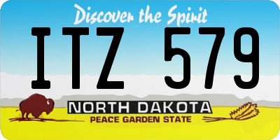 ND license plate ITZ579