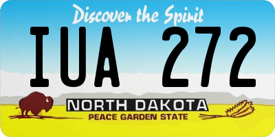 ND license plate IUA272