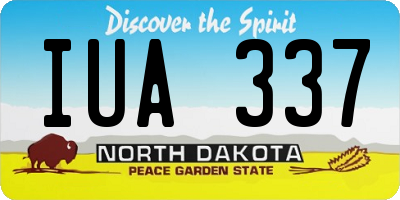 ND license plate IUA337