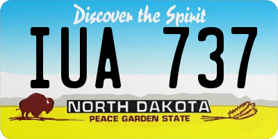 ND license plate IUA737