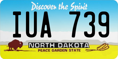 ND license plate IUA739