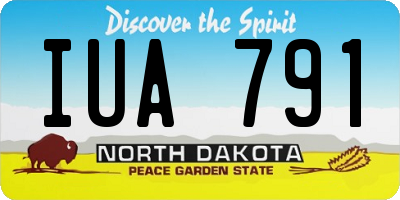 ND license plate IUA791