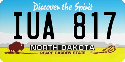 ND license plate IUA817