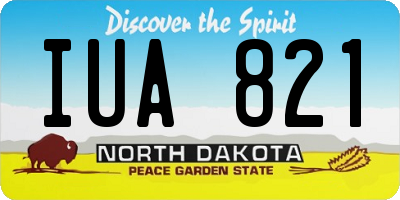ND license plate IUA821