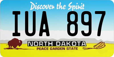ND license plate IUA897