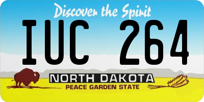 ND license plate IUC264