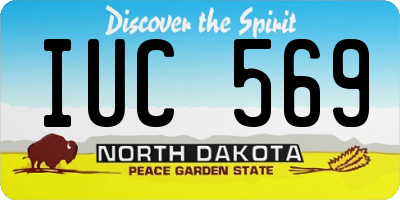 ND license plate IUC569