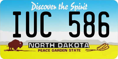 ND license plate IUC586
