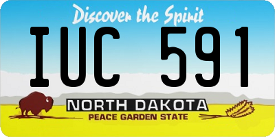 ND license plate IUC591