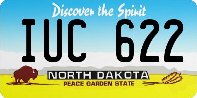 ND license plate IUC622