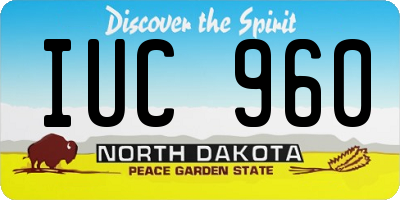 ND license plate IUC960