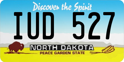 ND license plate IUD527