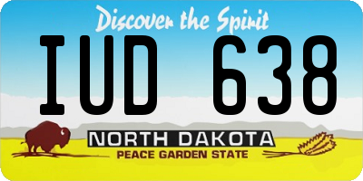 ND license plate IUD638