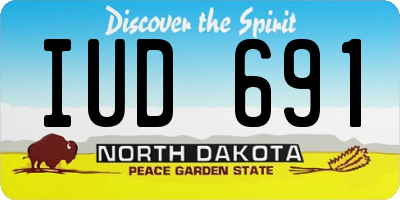 ND license plate IUD691