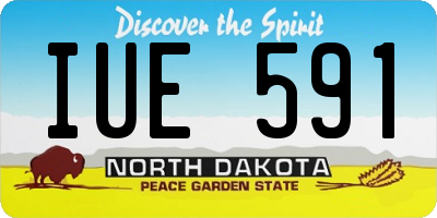 ND license plate IUE591