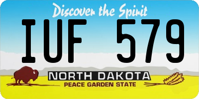 ND license plate IUF579