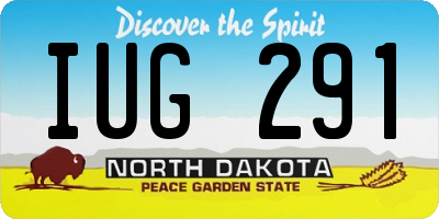 ND license plate IUG291