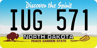 ND license plate IUG571