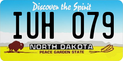 ND license plate IUH079
