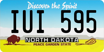 ND license plate IUI595