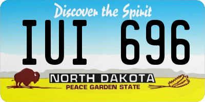 ND license plate IUI696